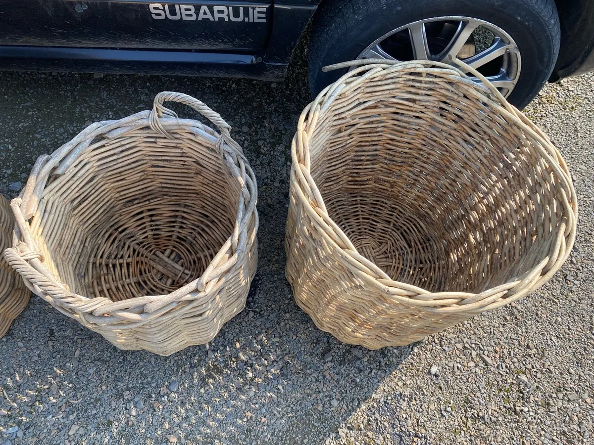 Large baskets x 3 - Image 4