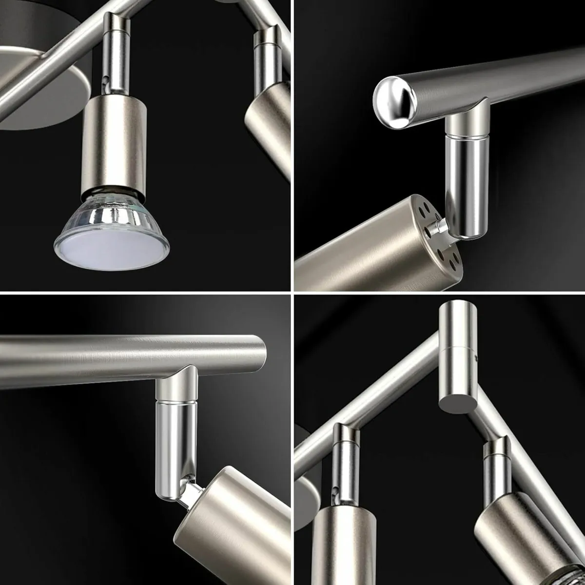 LED Ceiling Light Rotatable, 6 Way LED 6x4W Bulbs - Image 4