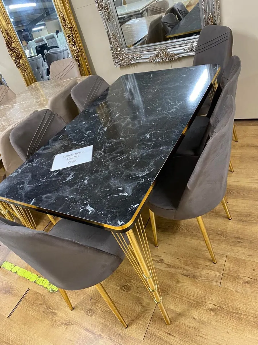 Stylish Extendable Dining Table And 6 Chairs - Image 1