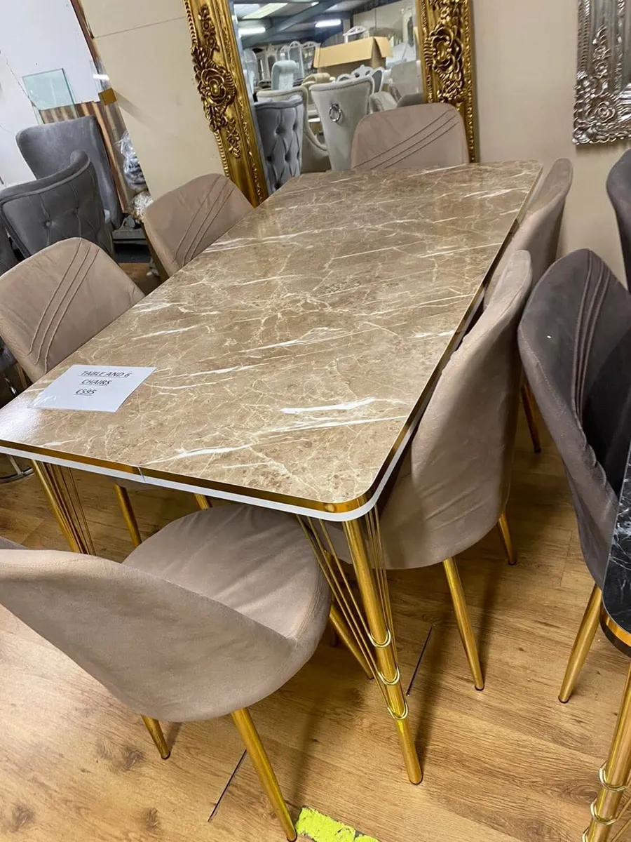 Stylish Extendable Dining Table And 6 Chairs - Image 2