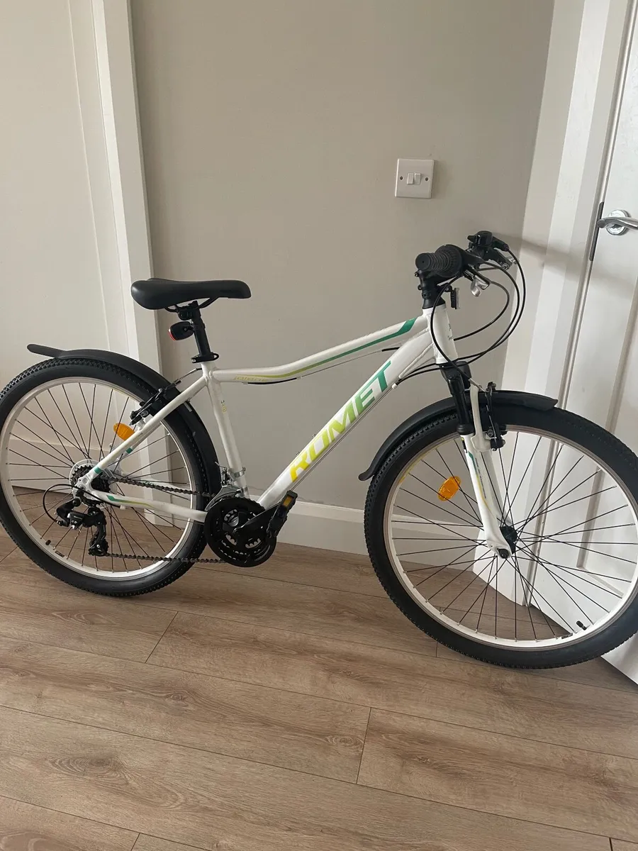 SALE:Bicycle Romet Jolene 6.0 26" 2021 white-green - Image 1