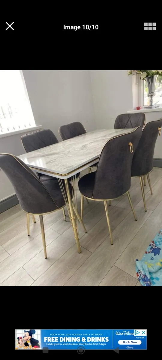 Stylish Extendable Dining Table And 6 Chairs - Image 4