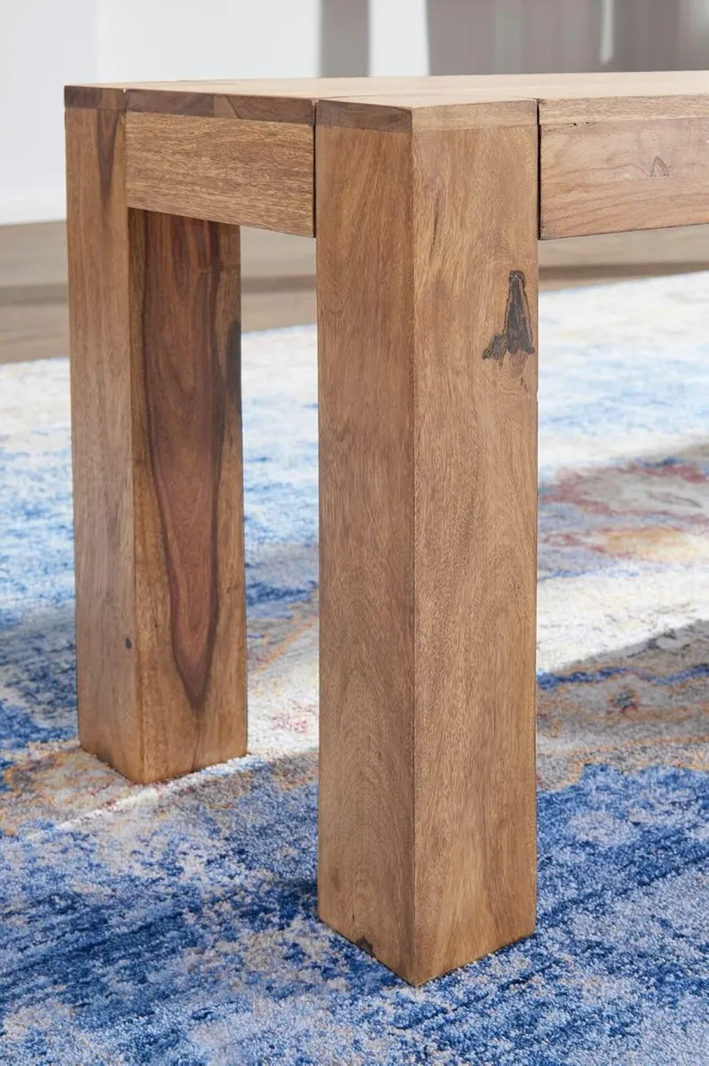 Acacia Wood Dining Room Bench 160 cm Solid Wood Be - Image 2