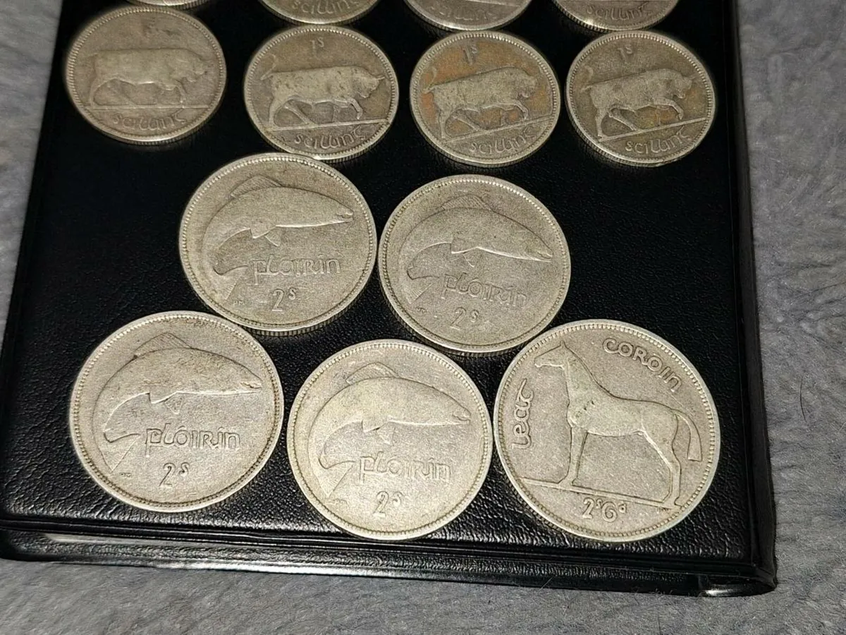 23 Irish silver coins Shilling/Florin/half crown - Image 4