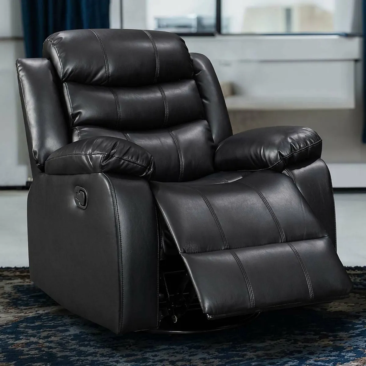 Hudson real leather recliner chairs reduced