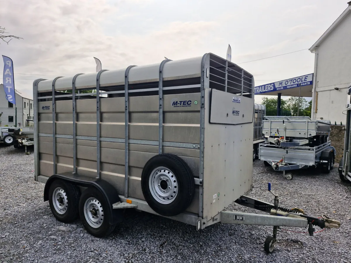 M-TEC  12' X 6  CATTLE TRAILER - Image 1