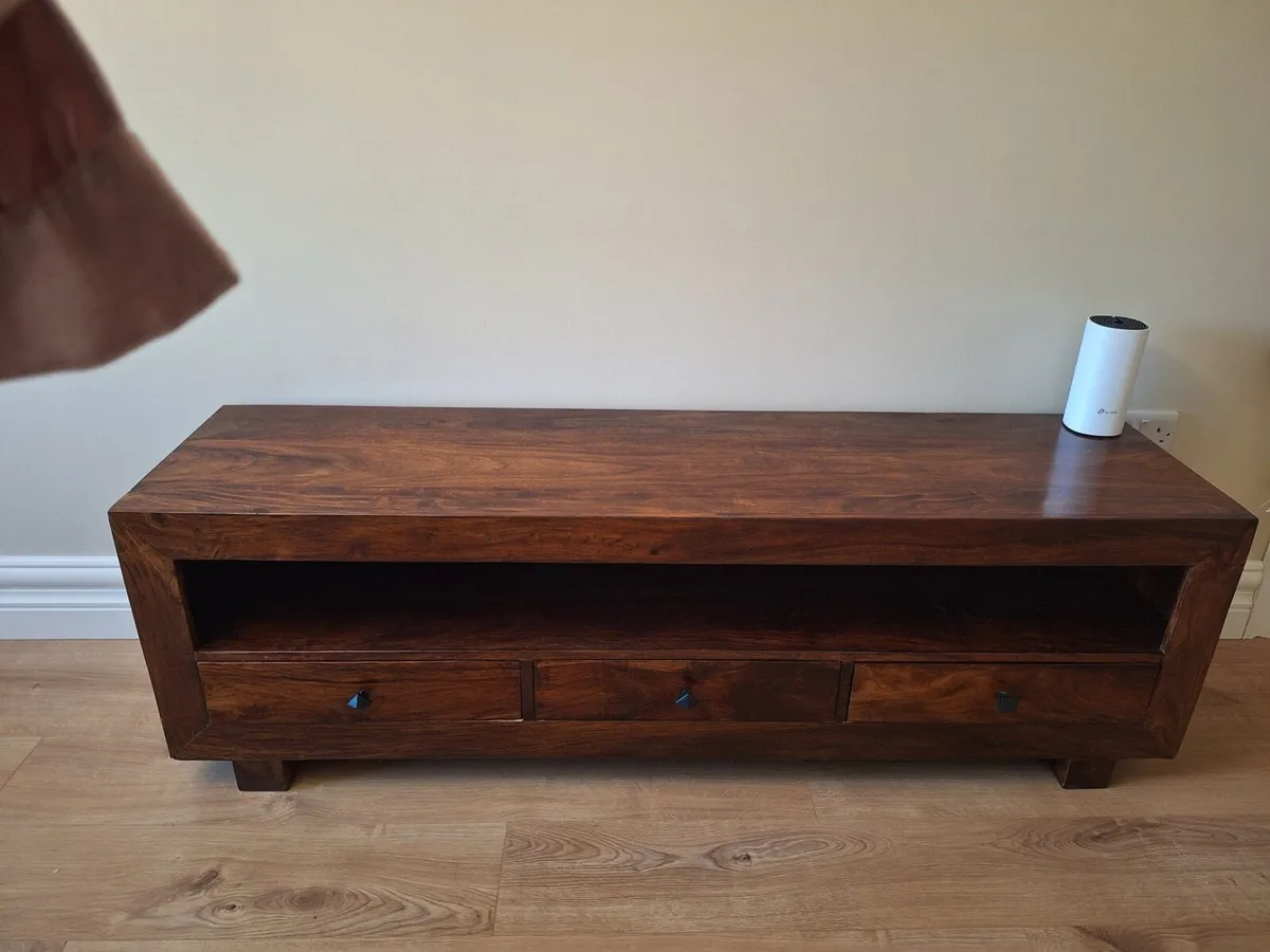 Solid Walnut TV Unit - Image 1