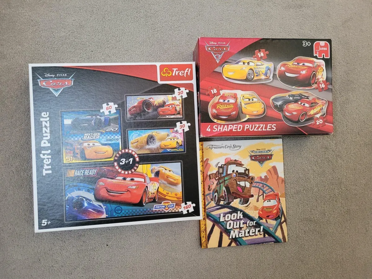Disney Pixar Cars Puzzles and book - Image 1
