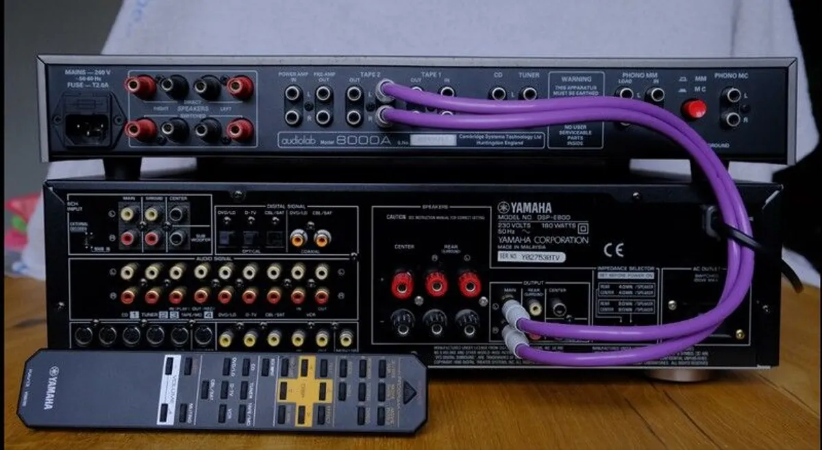 Audiolab 8000A and Yamaha DSP-E800 5.1 AV - Image 2