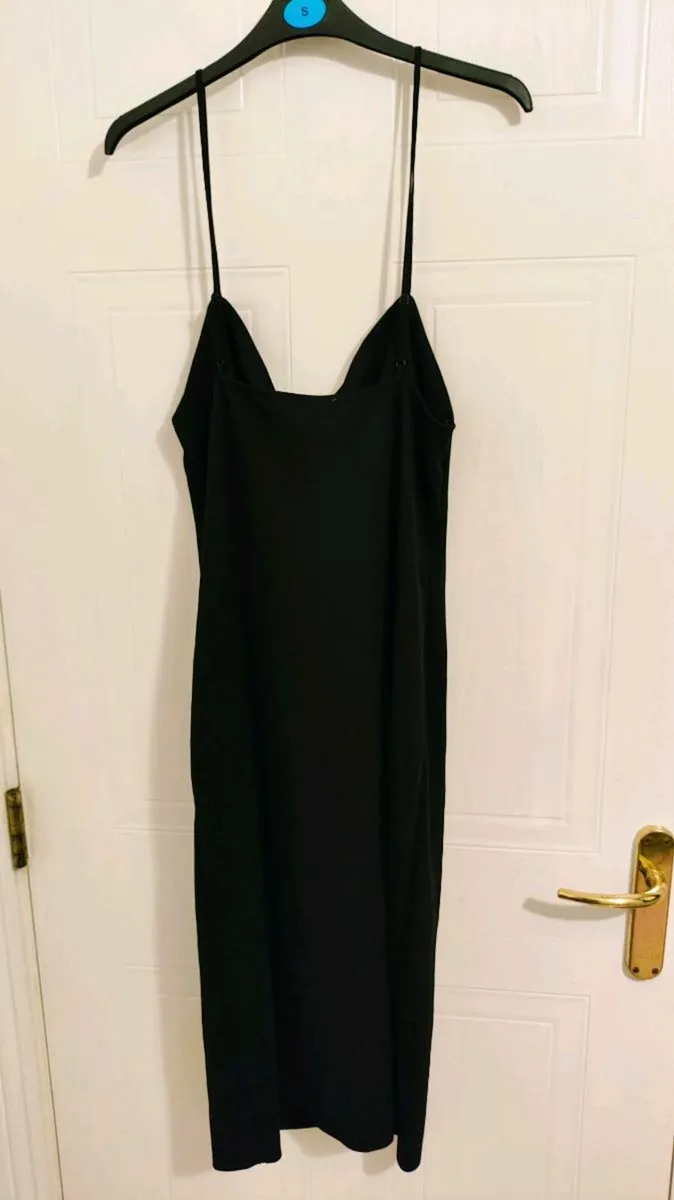 ZARA Black Slip Dress - Size M - Image 2