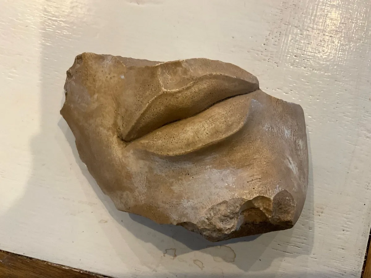 Lips Carved from Stone - Image 2