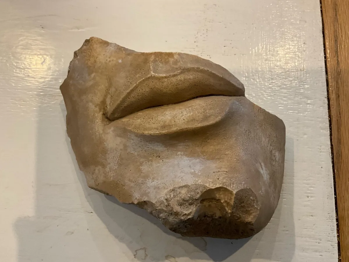 Lips Carved from Stone - Image 4