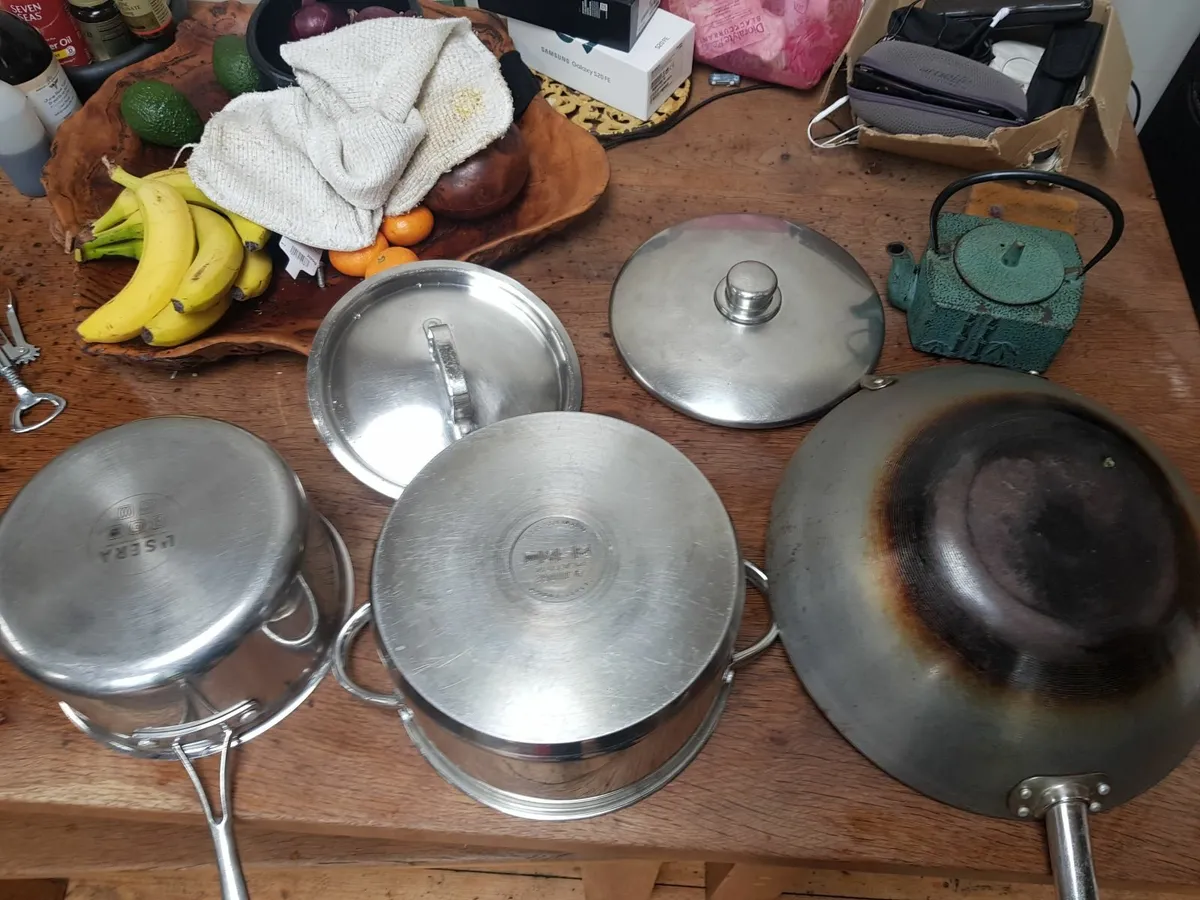 Induction Stainless pans, wok, chinese tea pot - Image 1