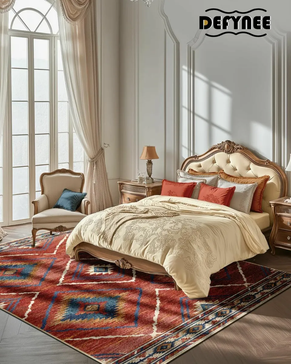 Vintage Large Red Rug Living Room Bedroom180x270cm - Image 1