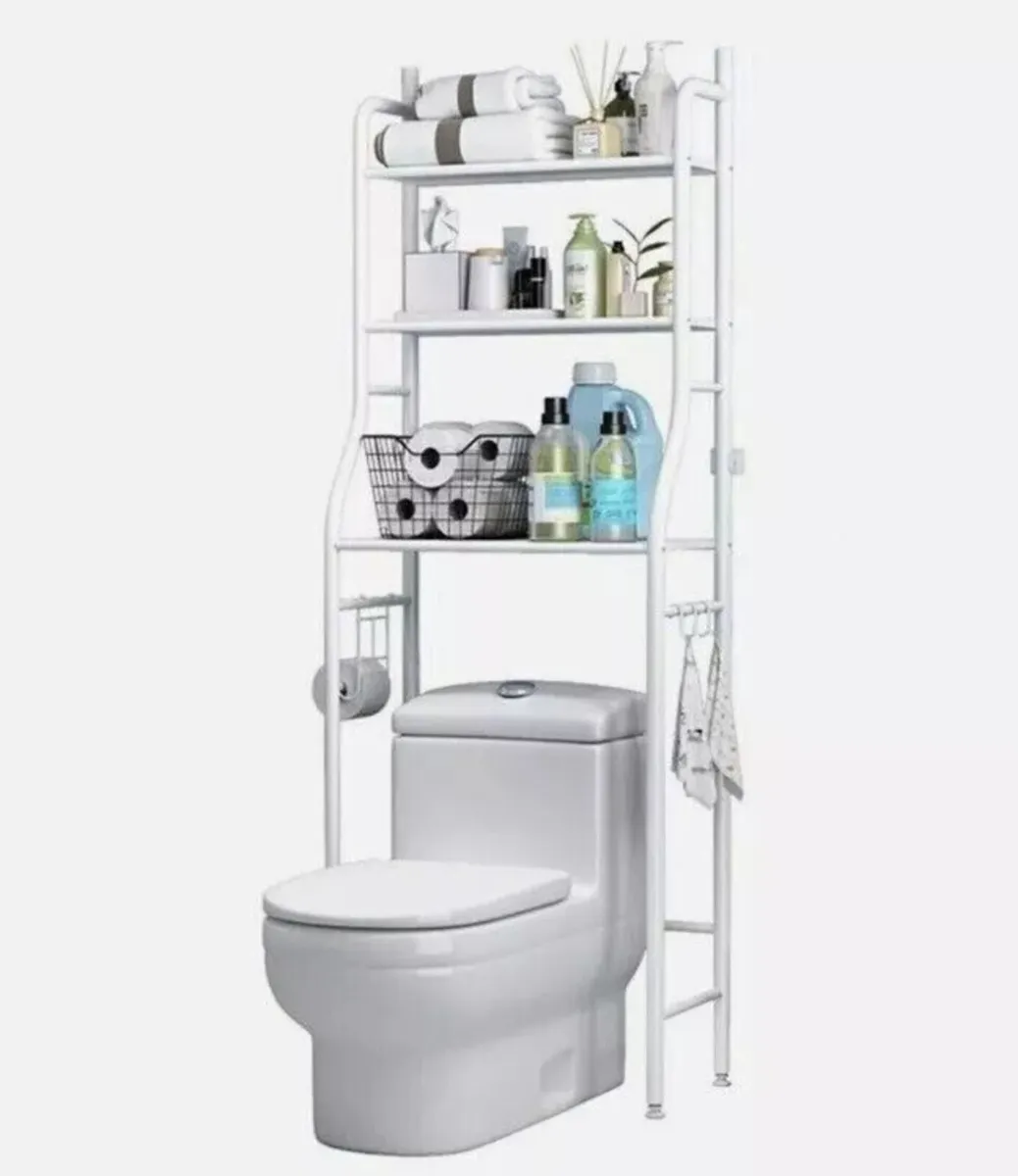 NEW 3 Tier Bathroom Shelf Over Toilet Storage Rack - Image 3