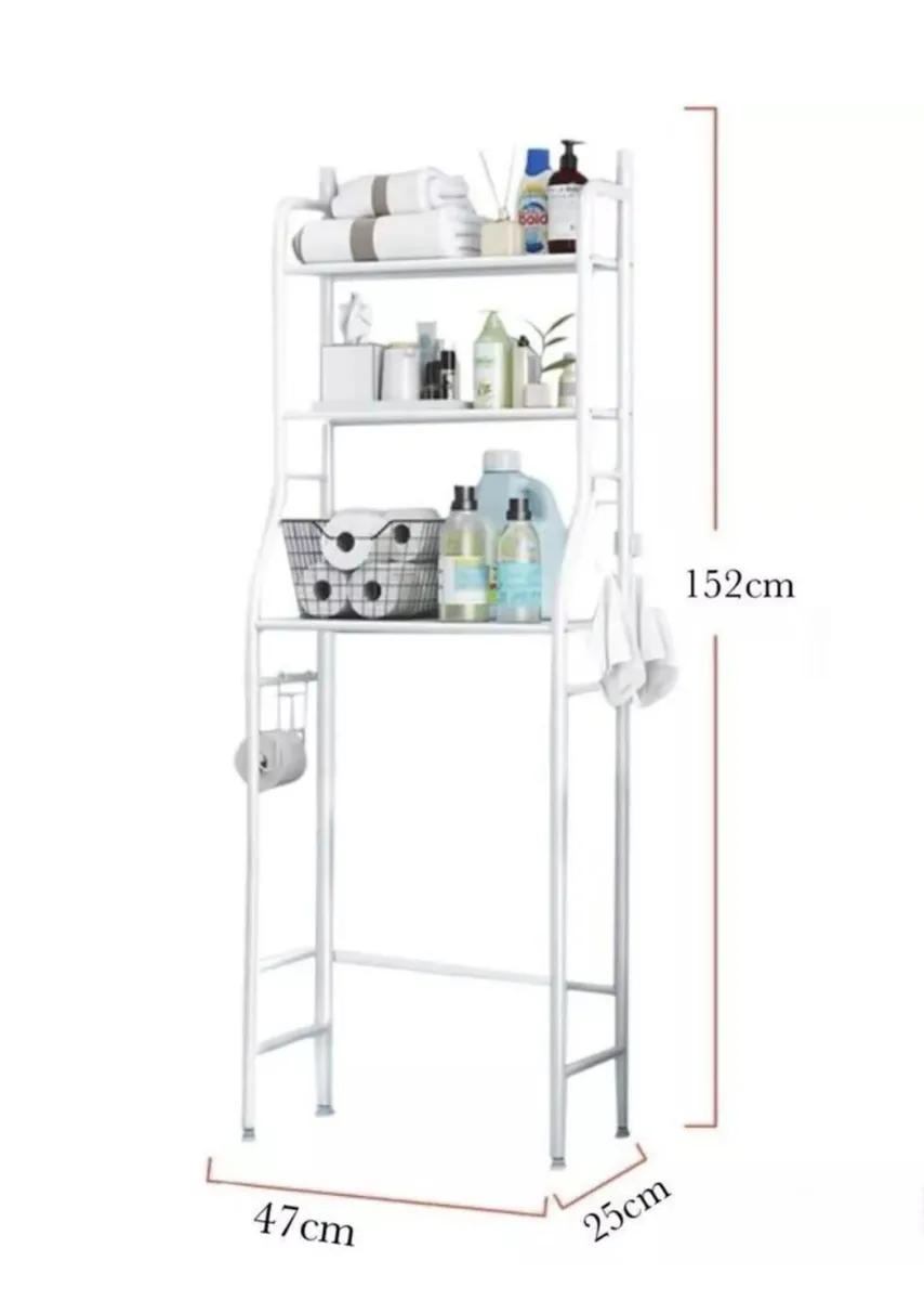 NEW 3 Tier Bathroom Shelf Over Toilet Storage Rack - Image 4