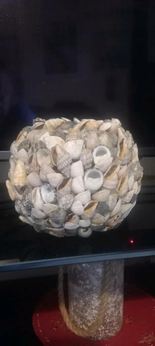 Lovely Hand crafted Seashell plant pot - Image 1