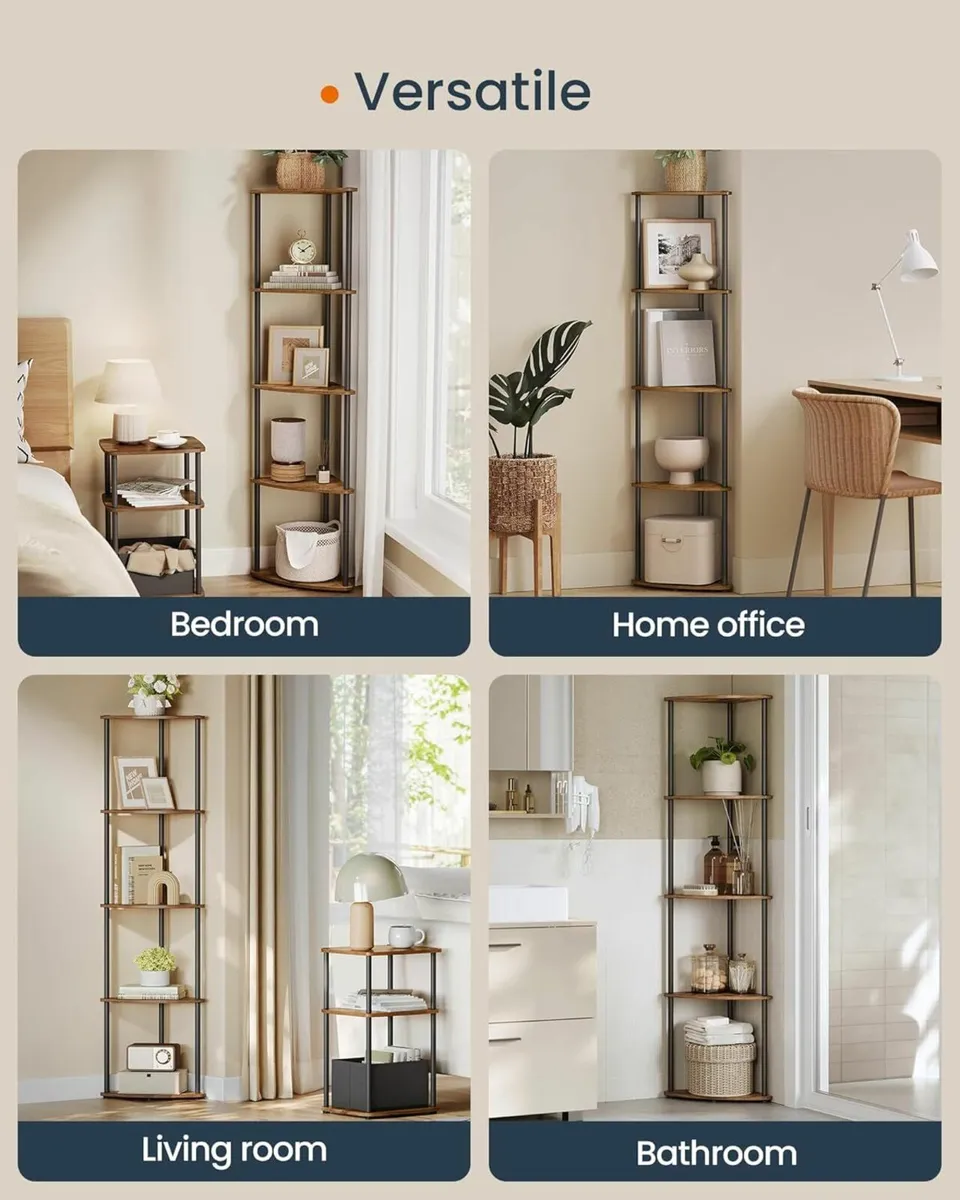 Superfast Toolless Assembly, 5-Tier Corner Shelf - Image 3
