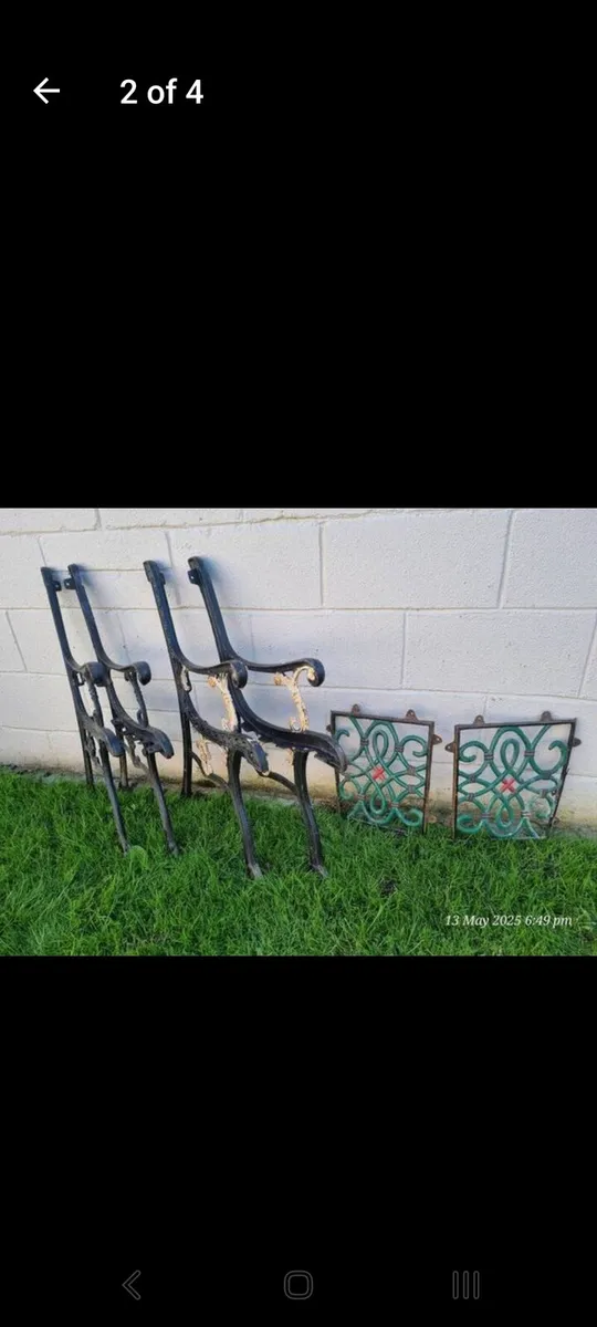 Cast Iron Bench Ends - Image 2