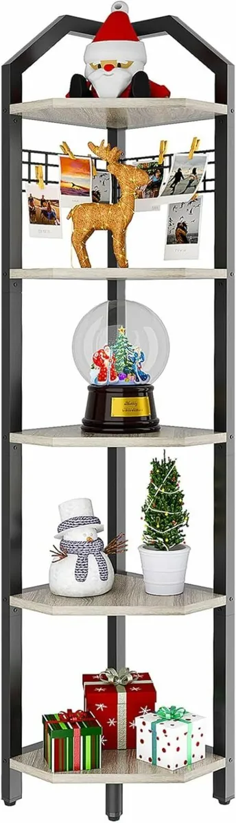 5 Tier Corner Shelf 176cm Storage Shelf Unit - Image 3