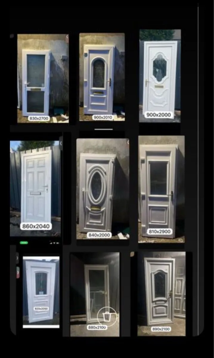 White pvc door