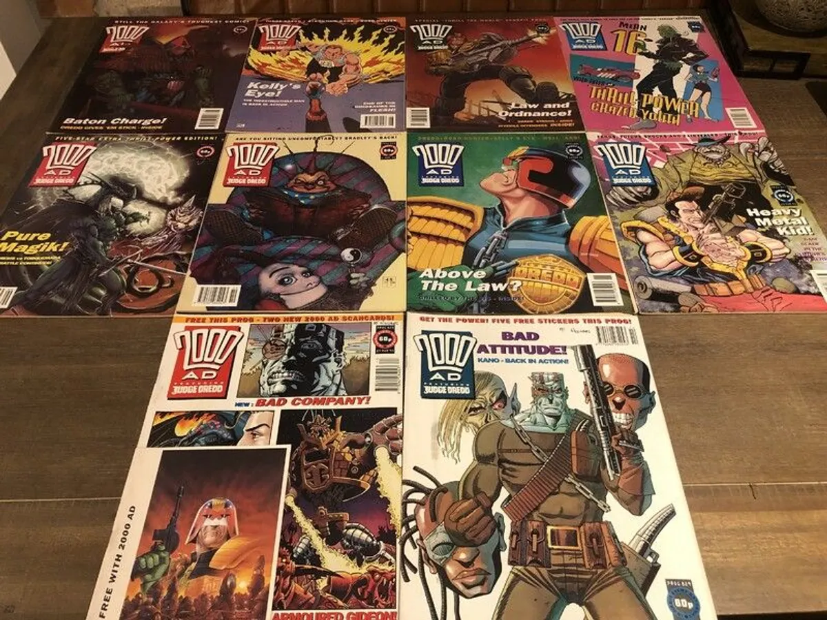 Massive 2000 AD Comic Collection - over 330 comics from late 80's and early 90's - Image 1