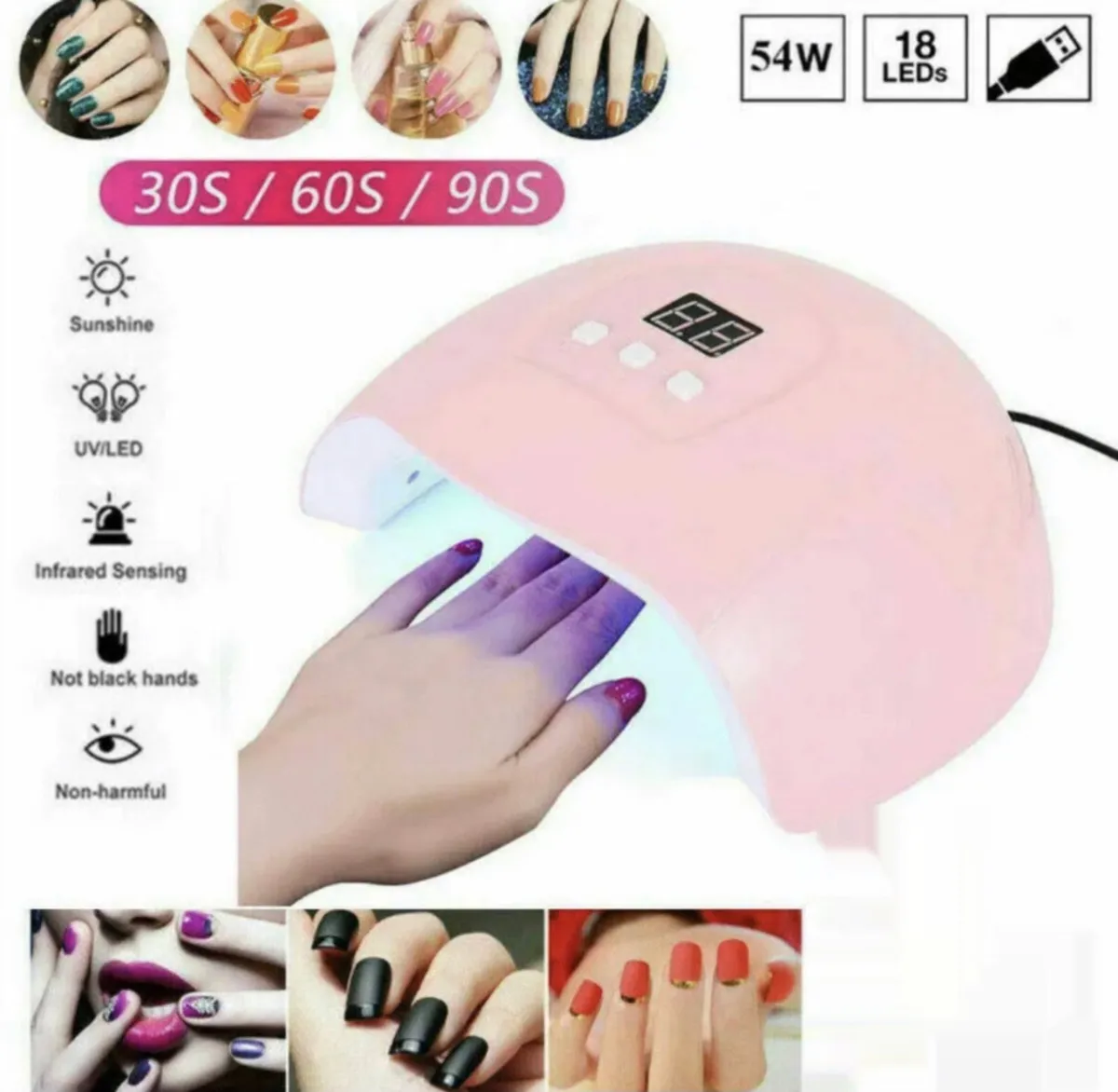 LED UV Nail Polish Dryer Lamp NEW - Image 1