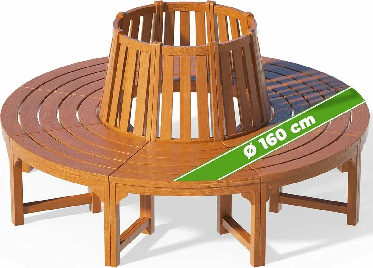 Garden Bench Weatherproof Eucalyptus FSC Certified - Image 1