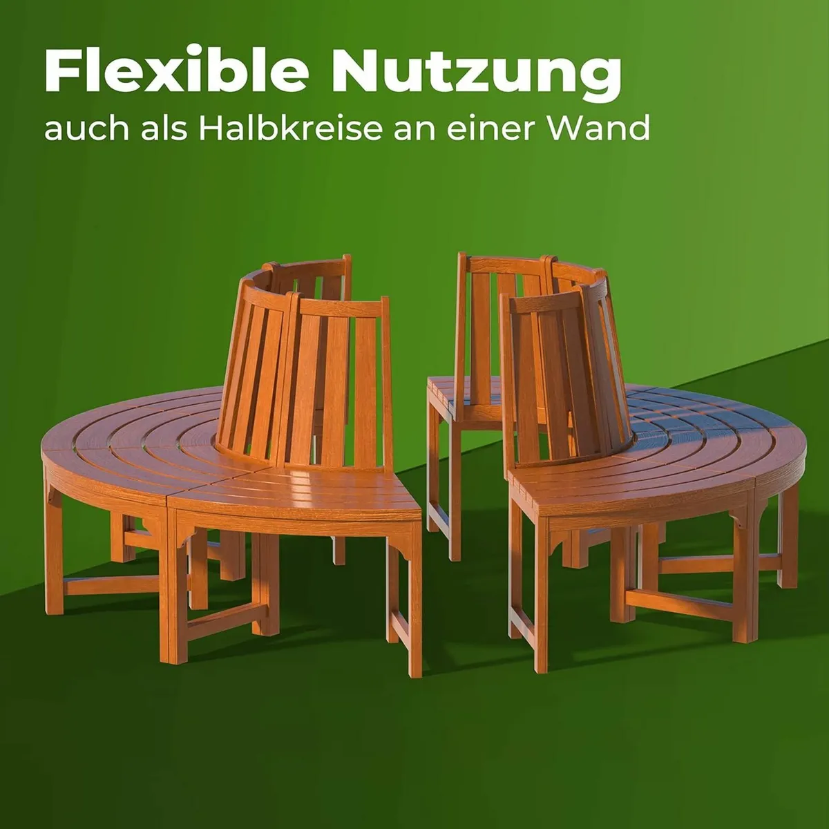 Garden Bench Weatherproof Eucalyptus FSC Certified - Image 2