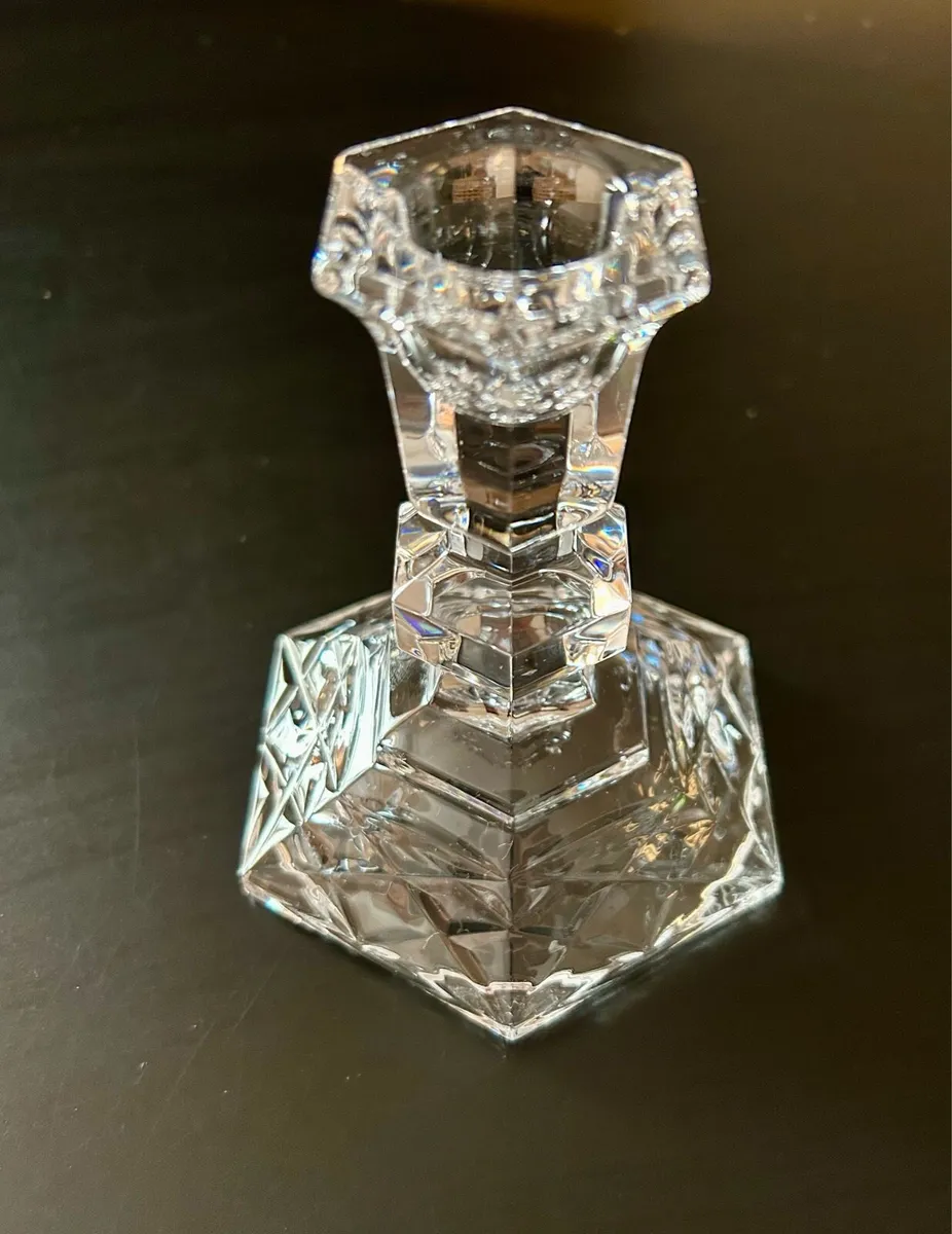 Vintage Galway Crystal candlestick - Image 2