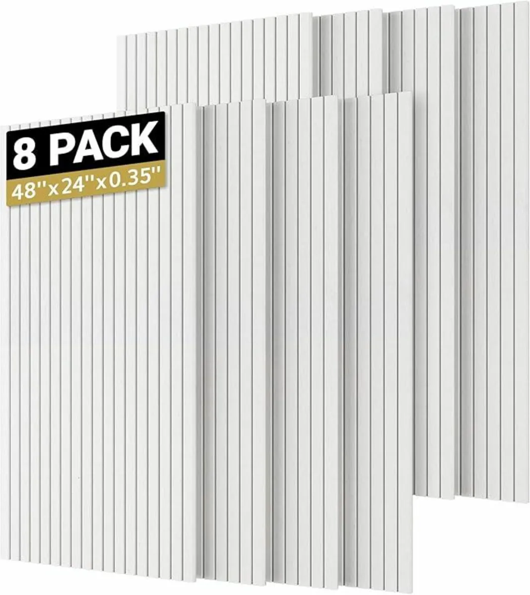 8 Pack Large Acoustic Panels 47.2''x23.6''x0.35'' - Image 3