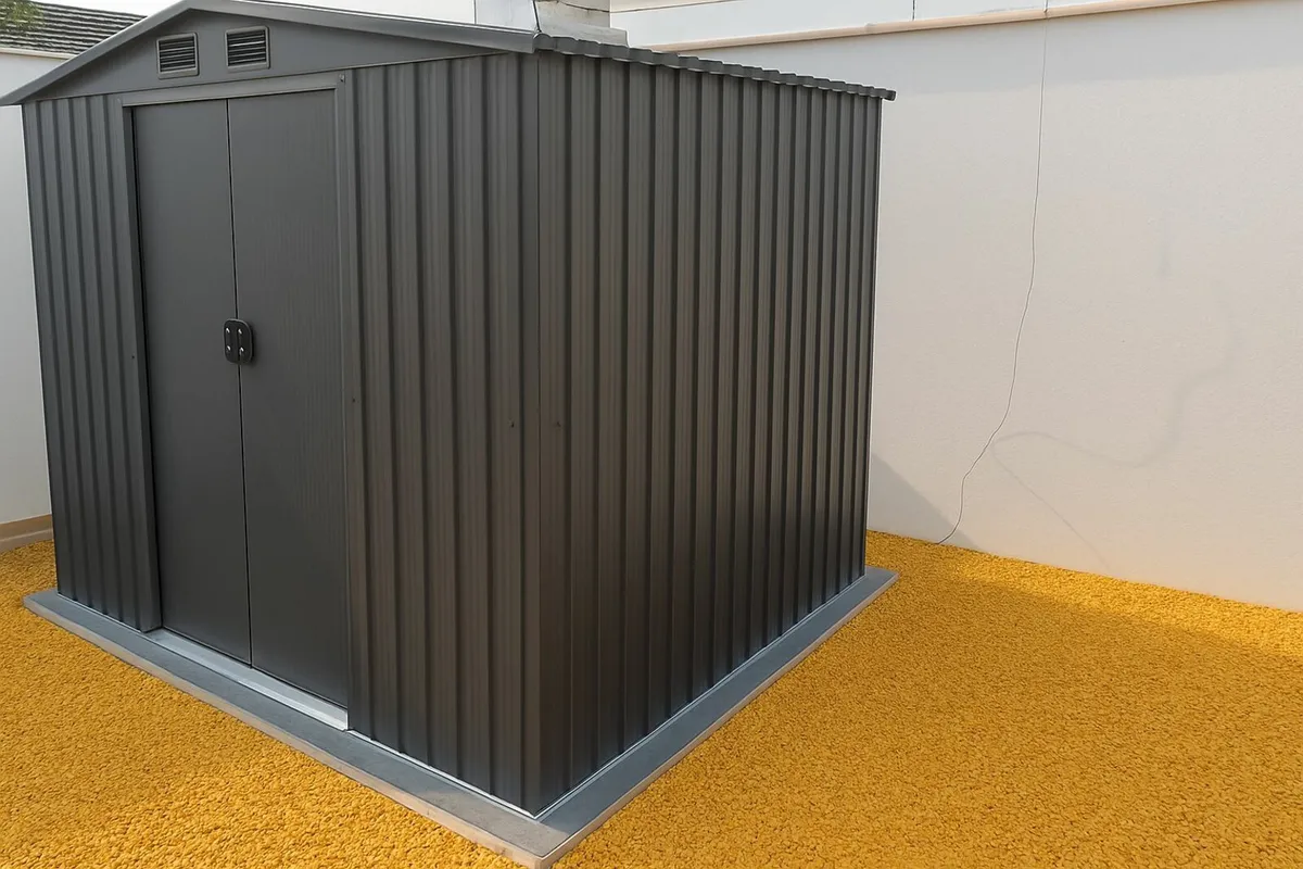Metal Garden Shed with metal Foundation 8.5 x 6.7 - Image 1