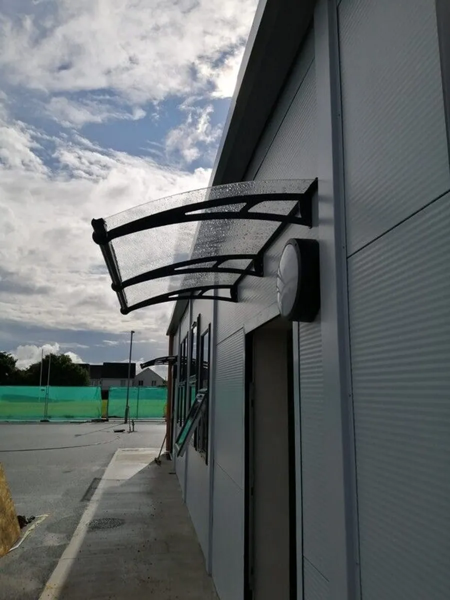 Door Canopy - High Impact Clear Acrylic Roof - 2 Sizes - For Homes & Modular Builds - Nationwide Delivery Across Ireland - Image 2