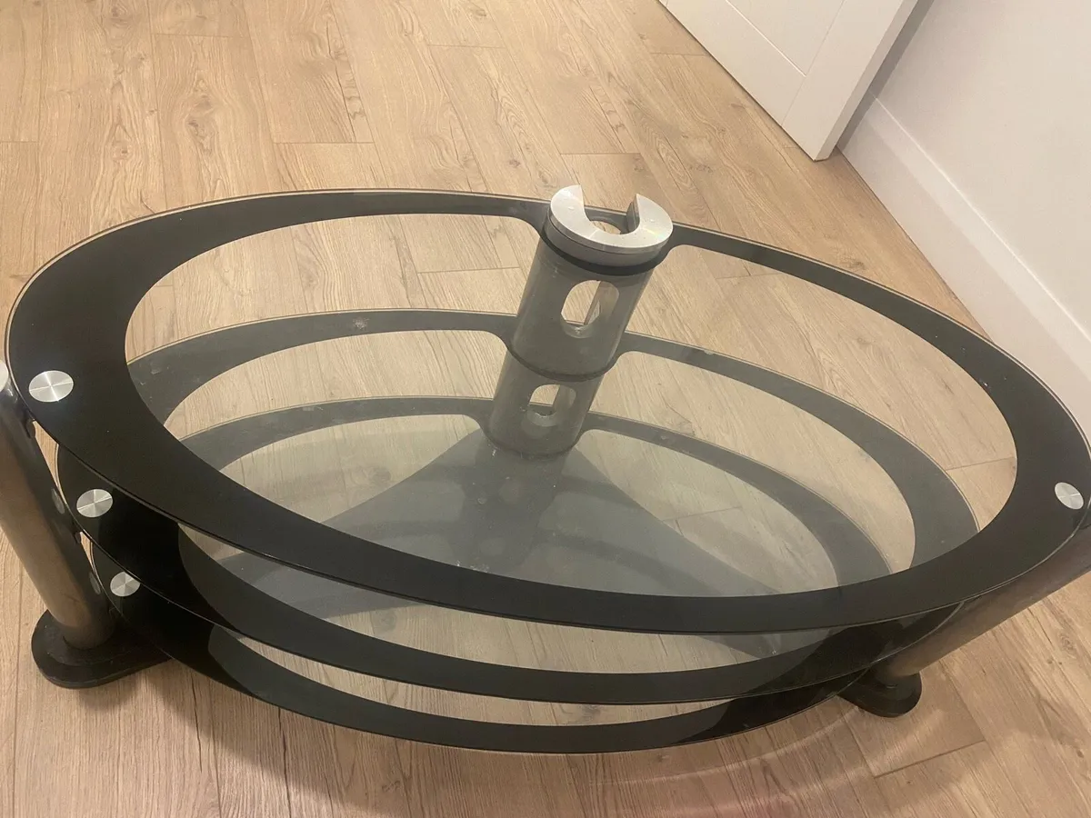 Glass TV Stand (FREE) - Image 1