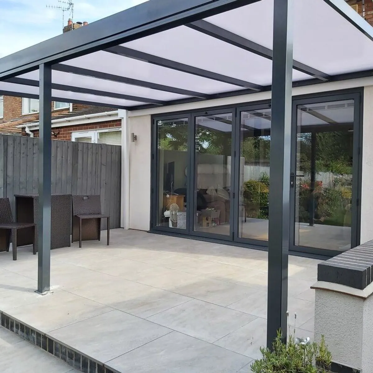 Patio Canopy - Lean-To Kit - White or Grey - Supply Only - Nationwide Delivery Across Ireland - Image 2