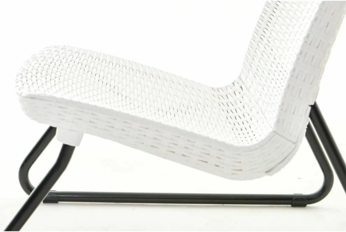 Lounge Set Rio, Garden chair sit White - Image 4