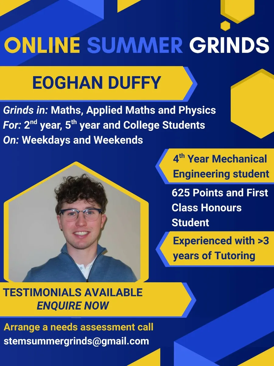Maths, Applied Maths and Physics Grinds - Image 3