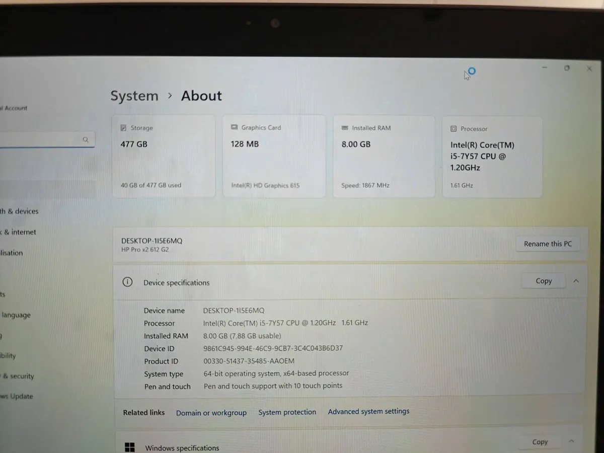 HP Pro x2 612 G2 2in1 - Detachable Touchscreen - Image 3
