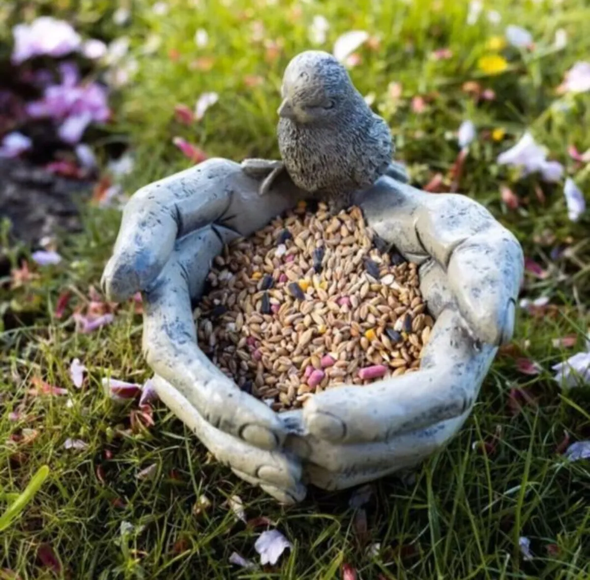 Bird on Hands Bird Feeder NEW - Image 2