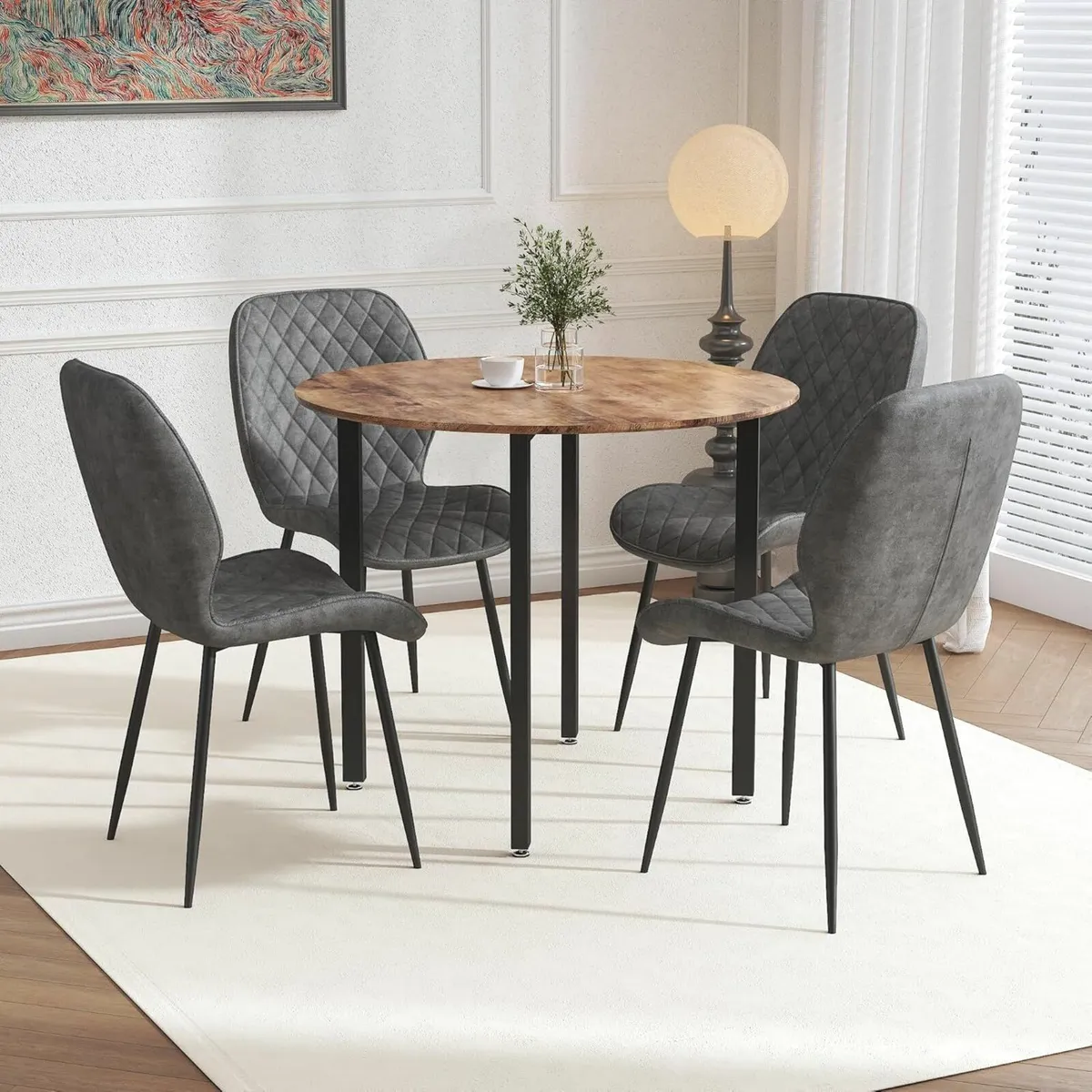 Round Dining Table 80 cm Dining Table coffee table - Image 1
