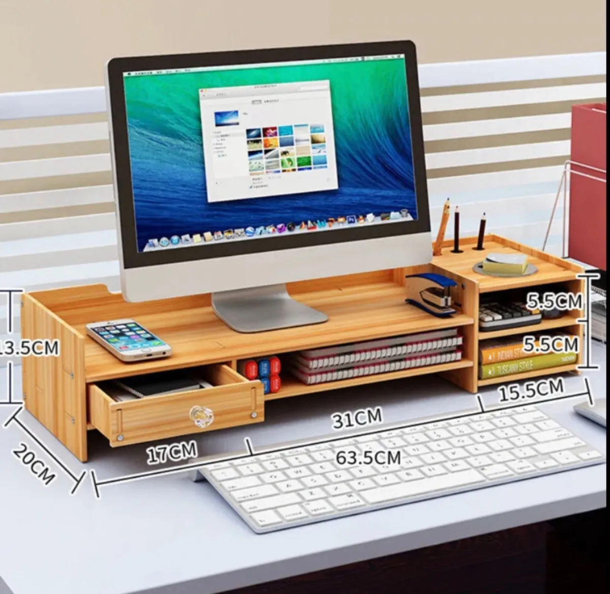 Laptop, Desktop, Monitor Riser Tidy Desk NEW - Image 2