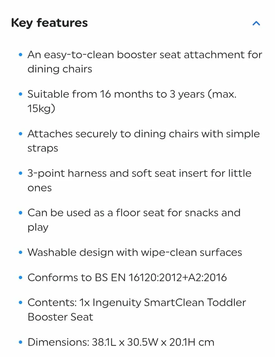 IngenuityToddler Booster seat - Image 2