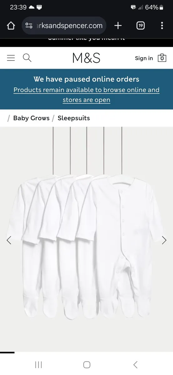 White Babygros / Sleep suits 2-3years - Image 1