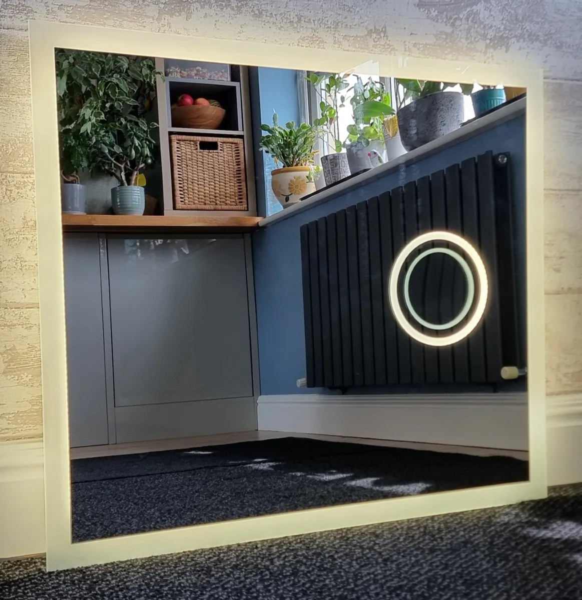 LED Bathroom Mirror 80x70cm - Image 1