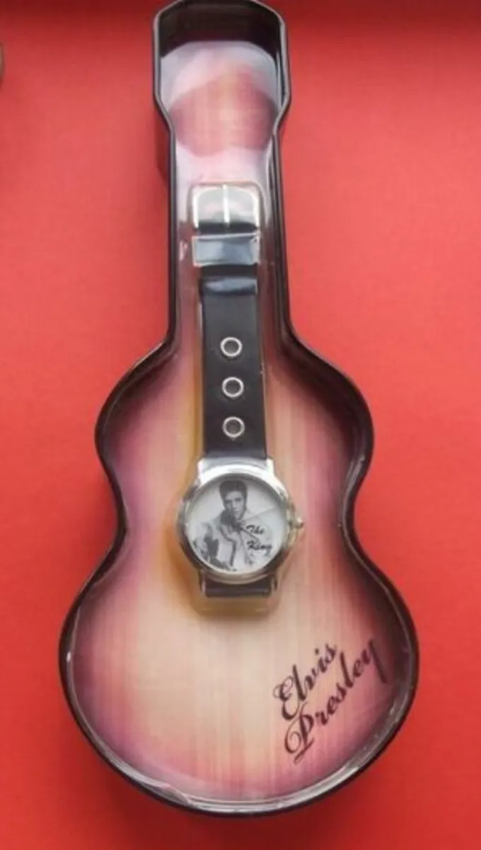 ELVIS -The Collectors Watch and guitar case - Image 3