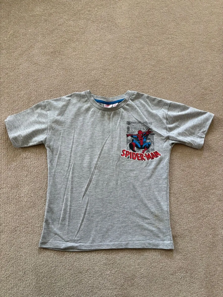 Spider-Man grey T-shirt age 6-7 - Image 1