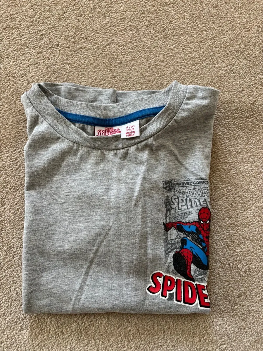 Spider-Man grey T-shirt age 6-7 - Image 3