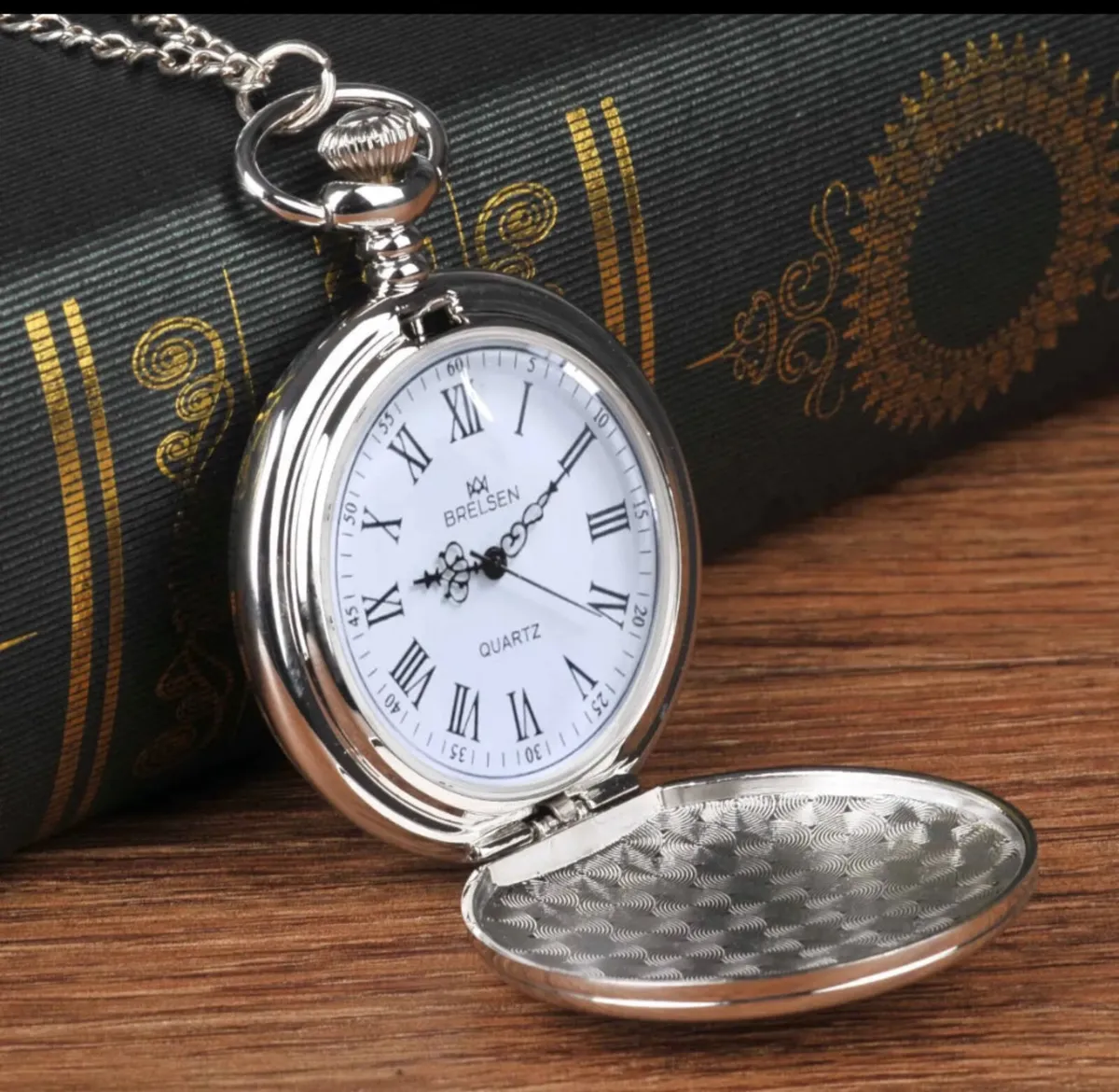 Pocket Watch "To MY SON" Quartz with Chain NEW - Image 2
