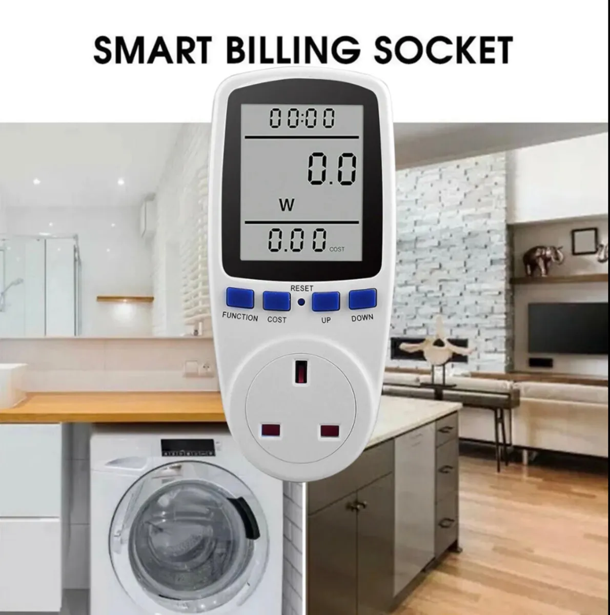 2 x Plug-in Electricity Power Consumption Meter - Image 2