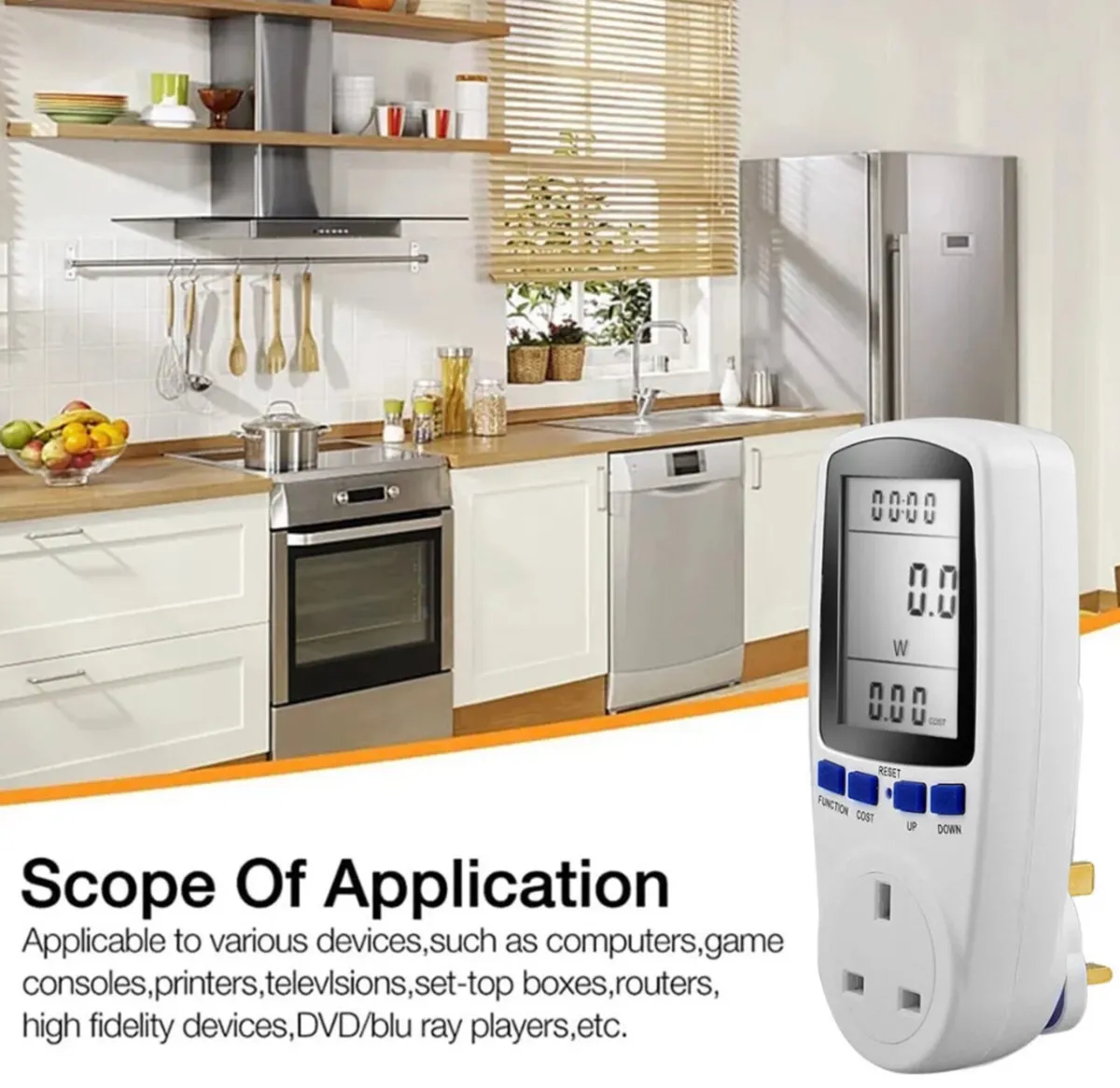 2 x Plug-in Electricity Power Consumption Meter - Image 3